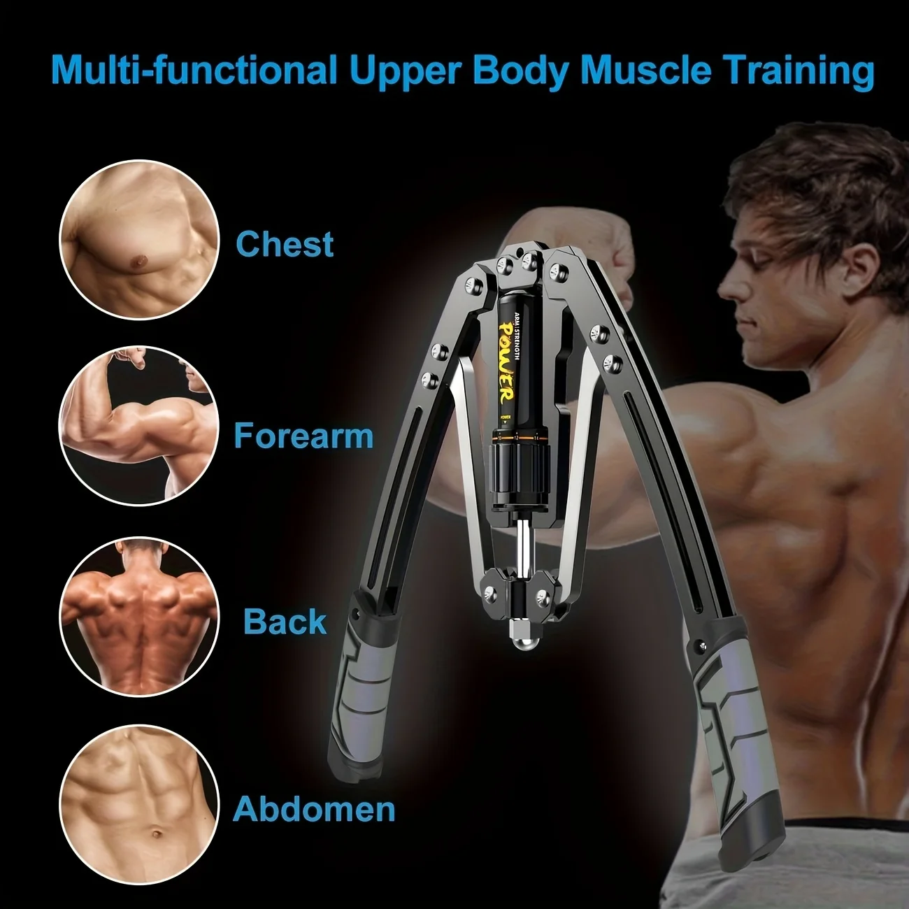 Arm Exercisers – Adjustable 22-440 Pounds Hydraulic Power, Home Chest Amplifiers, Shoulder Muscle Training And Fitness Arm Exercisers – Adjustable 22-440 Pounds Hydraulic Power, Home Chest Amplifiers, Shoulder Muscle Training And Fitness