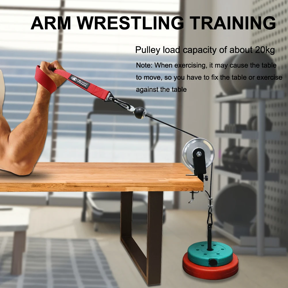 Arm Wrestling Training Table Pulley Cable System Arm Wrestling Strap Belt Finger Forearm Exerciser Strengthener Home Arm Wrestling Training Table Pulley Cable System Arm Wrestling Strap Belt Finger Forearm Exerciser Strengthener Home