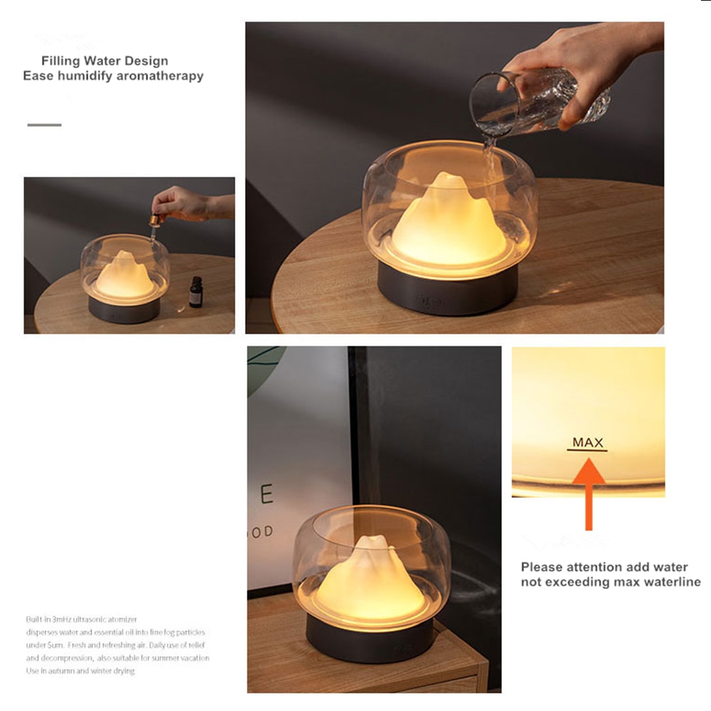 Aromatherapy Humidifier With LED Lamp Aromatherapy Humidifier With LED Lamp