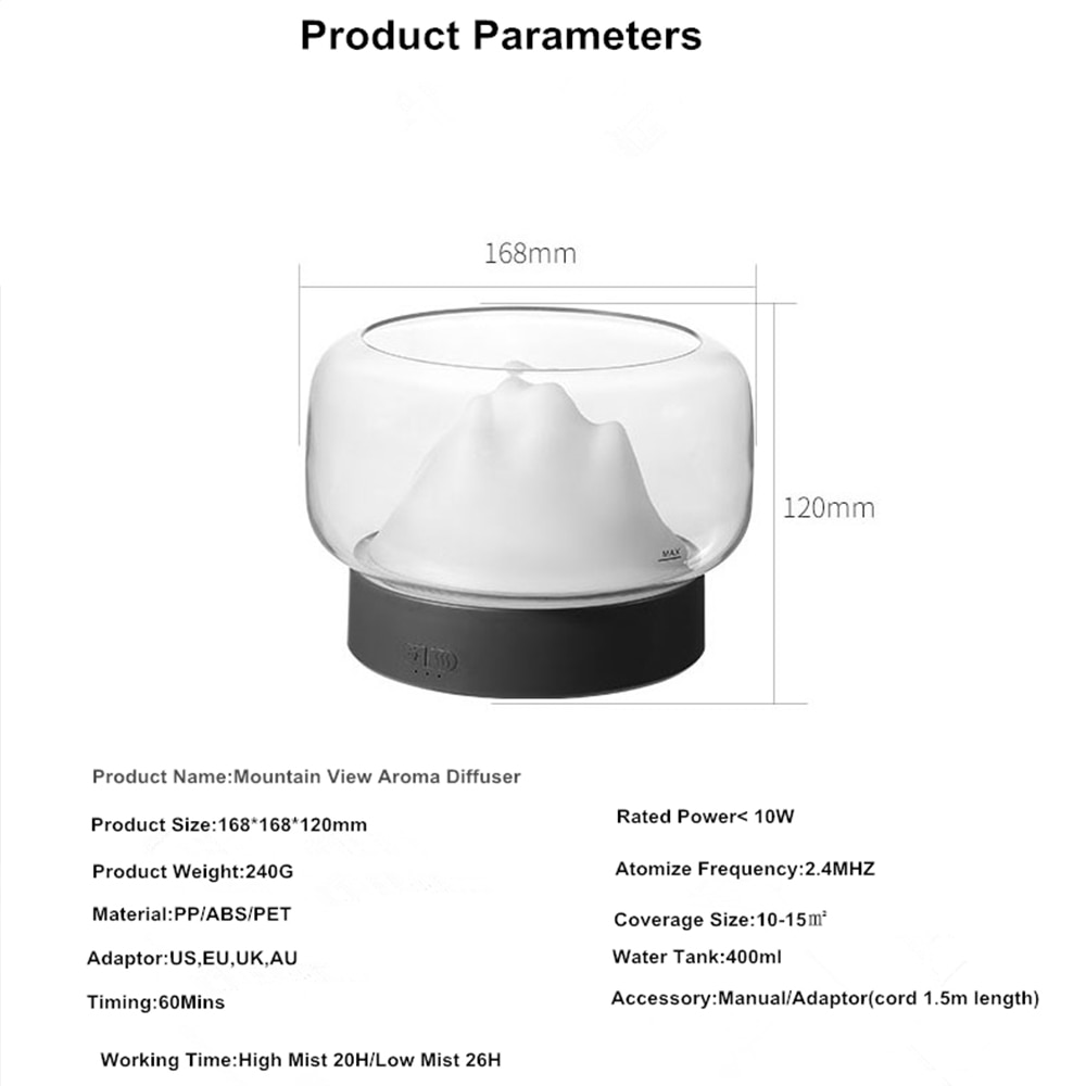 Aromatherapy Humidifier With LED Lamp Aromatherapy Humidifier With LED Lamp