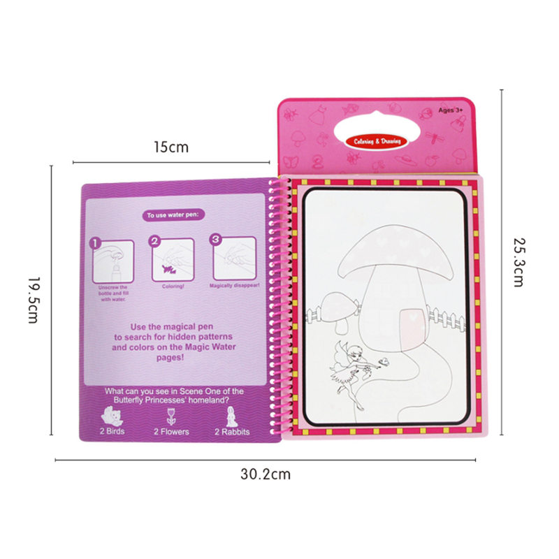 Art Book for Magic Drawing and Coloring Educational Book Art Book for Magic Drawing and Coloring Educational Book