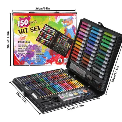 Art Set For Kids Coloring Materials 150/176pcs Art Set For Kids Coloring Materials 150/176pcs