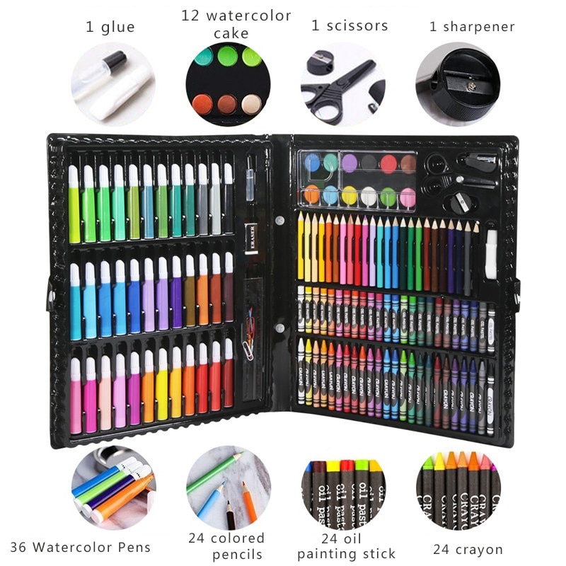 Art Set For Kids Coloring Materials 150/176pcs Art Set For Kids Coloring Materials 150/176pcs