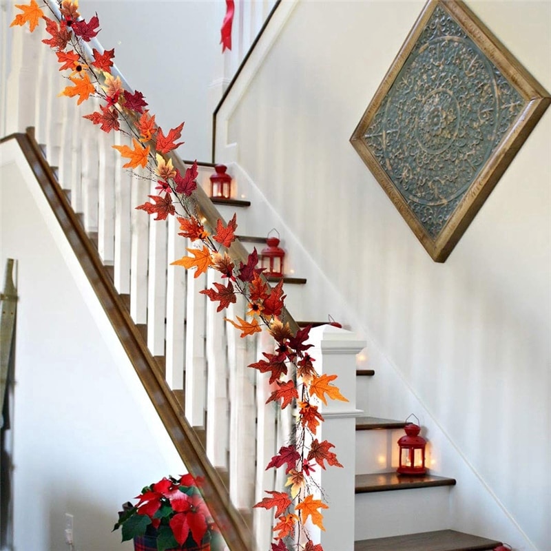 Artificial Autumn Leaves Garland