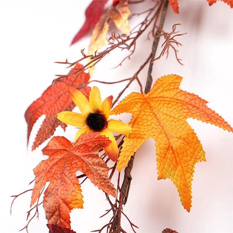 Artificial Autumn Leaves Garland