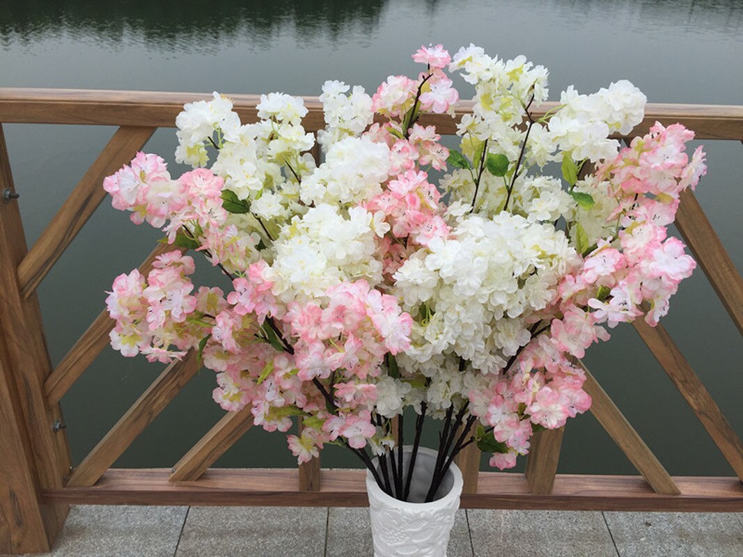 Artificial Cherry Blossom Home Decor (4 pcs) Artificial Cherry Blossom Home Decor (4 pcs)
