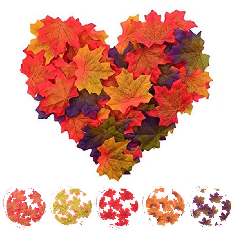 Artificial Maple Leaves Party Decoration (50Pcs)