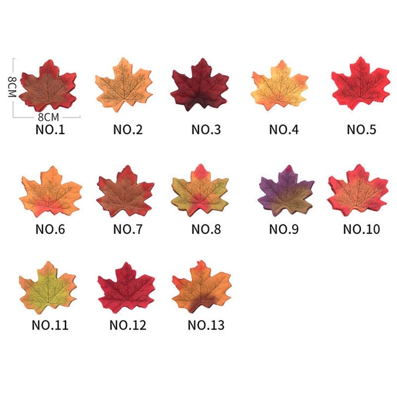 Artificial Maple Leaves Party Decoration (50Pcs) Artificial Maple Leaves Party Decoration (50Pcs)
