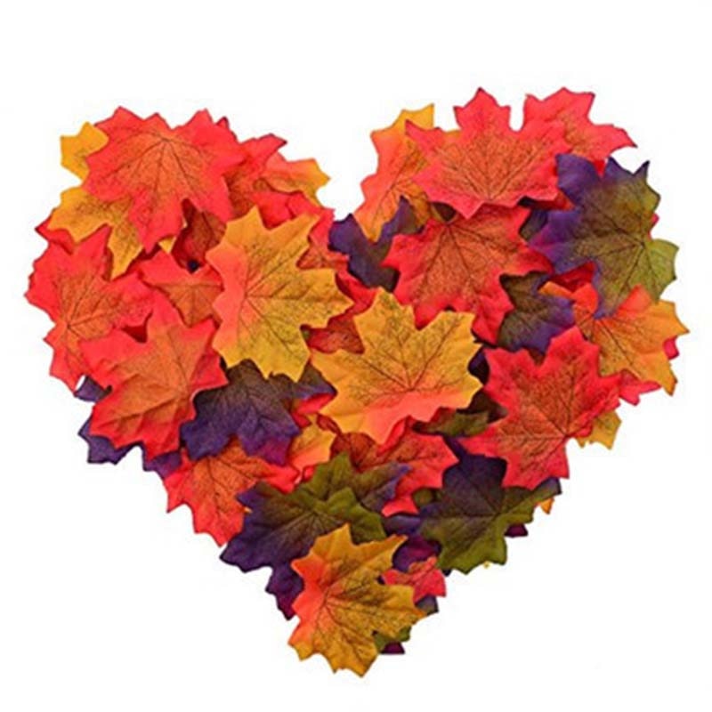 Artificial Maple Leaves Party Decoration (50Pcs) Artificial Maple Leaves Party Decoration (50Pcs)