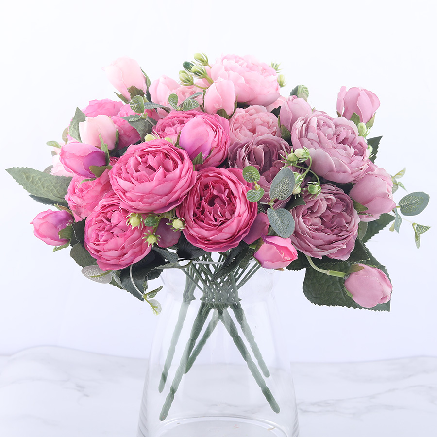 Artificial Peonies Decorative Flowers