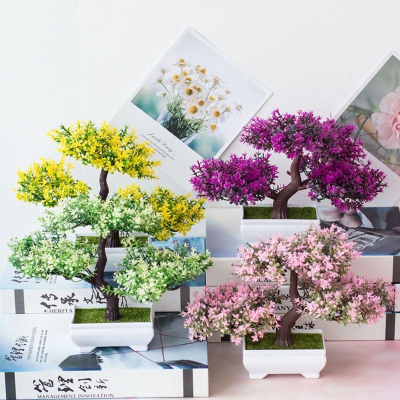 Artificial Plants Bonsai Small Tree Pot Fake Plant Flowers Potted Ornaments For Home Room Table Decoration Hotel Garden Artificial Plants Bonsai Small Tree Pot Fake Plant Flowers Potted Ornaments For Home Room Table Decoration Hotel Garden