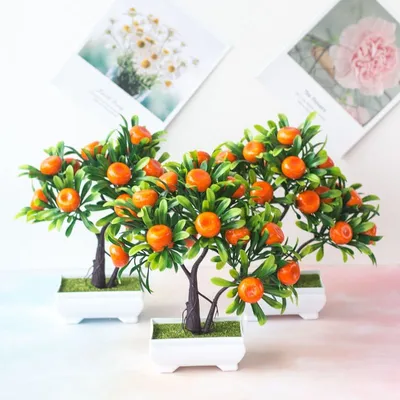 Artificial Potted Plant Mini Orange Tree Artificial Potted Plant Mini Orange Tree