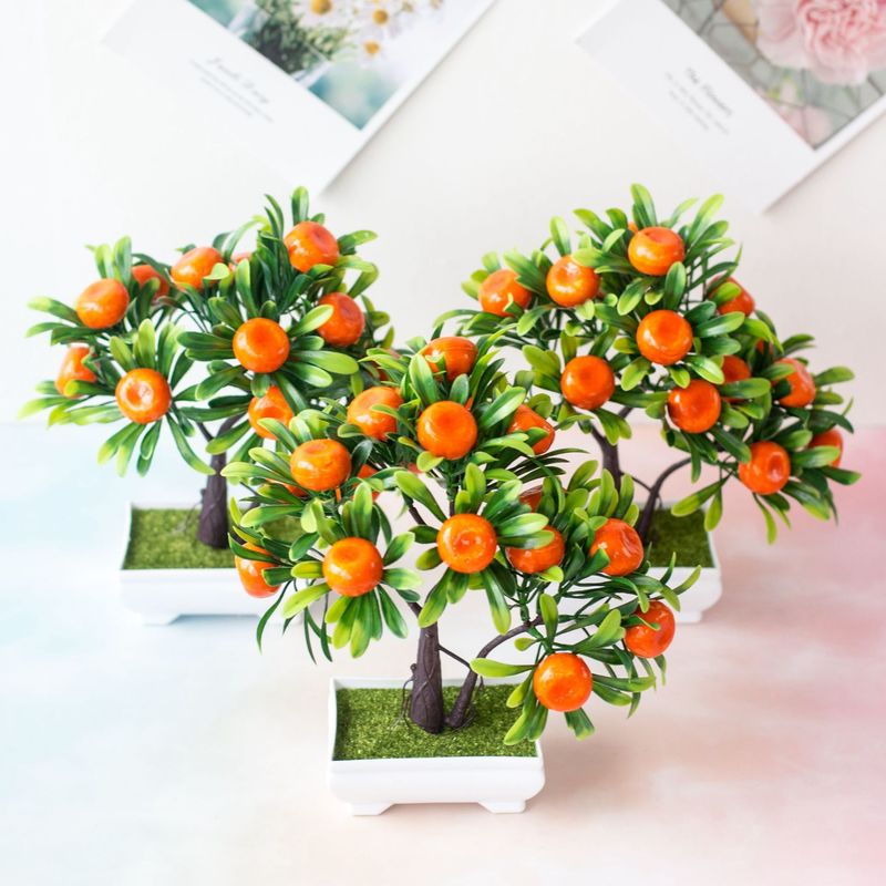 Artificial Potted Plant Mini Orange Tree Artificial Potted Plant Mini Orange Tree