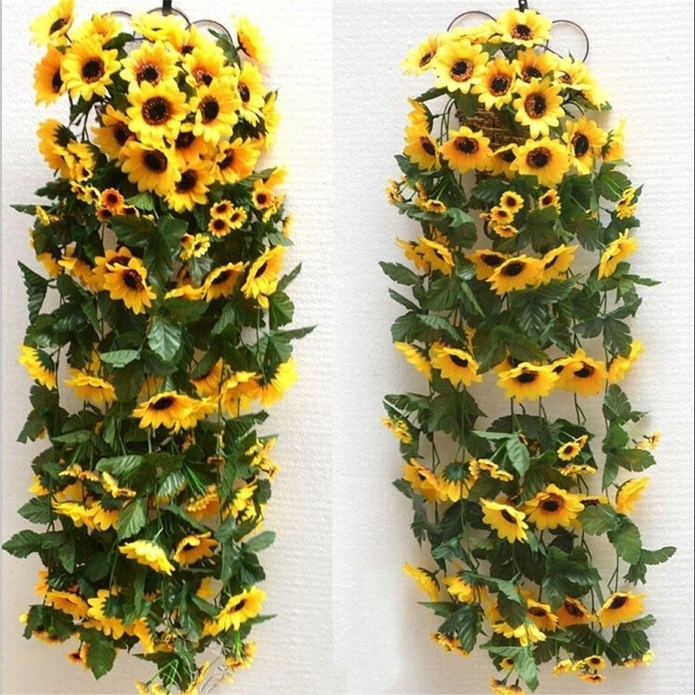Artificial Sunflower Vine Garland