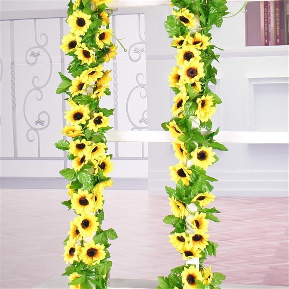 Artificial Sunflower Vine Garland Artificial Sunflower Vine Garland