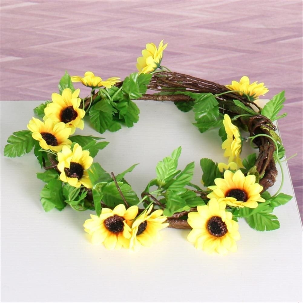 Artificial Sunflower Vine Garland Artificial Sunflower Vine Garland