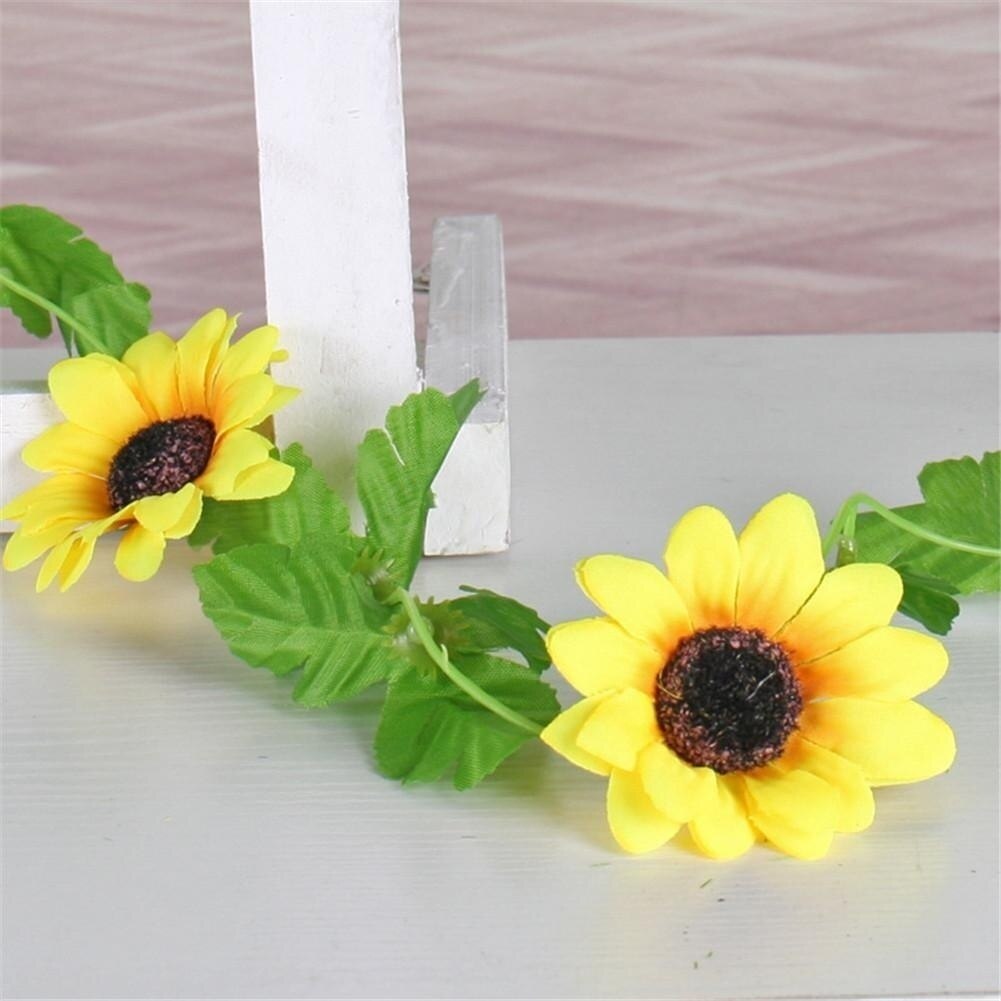 Artificial Sunflower Vine Garland Artificial Sunflower Vine Garland