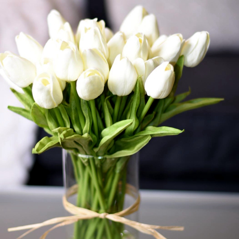 Artificial Tulips Decorative Flowers (10pcs)