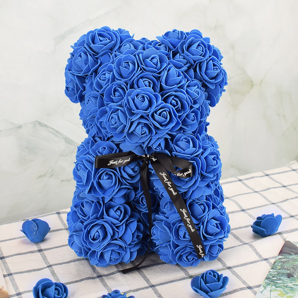 Artificial Valentine's Rose Bear