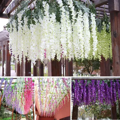 Artificial Wisteria Garlands Decors (12 pcs)
