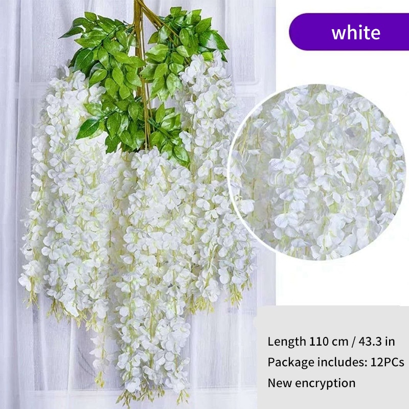 Artificial Wisteria Garlands Decors (12 pcs)