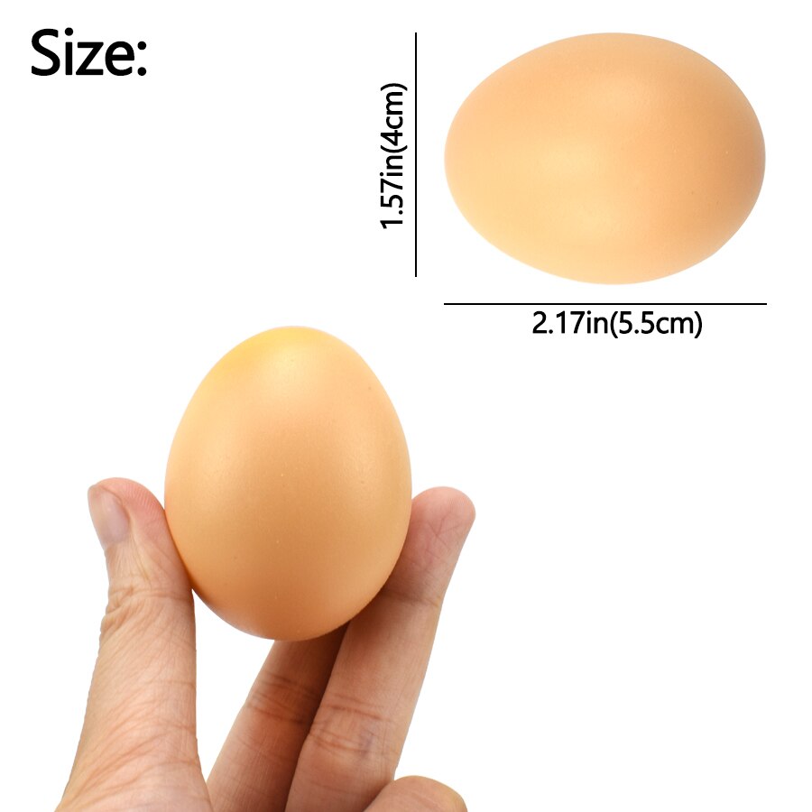 Arts and Crafts Fake Chicken Eggs (10 pcs)