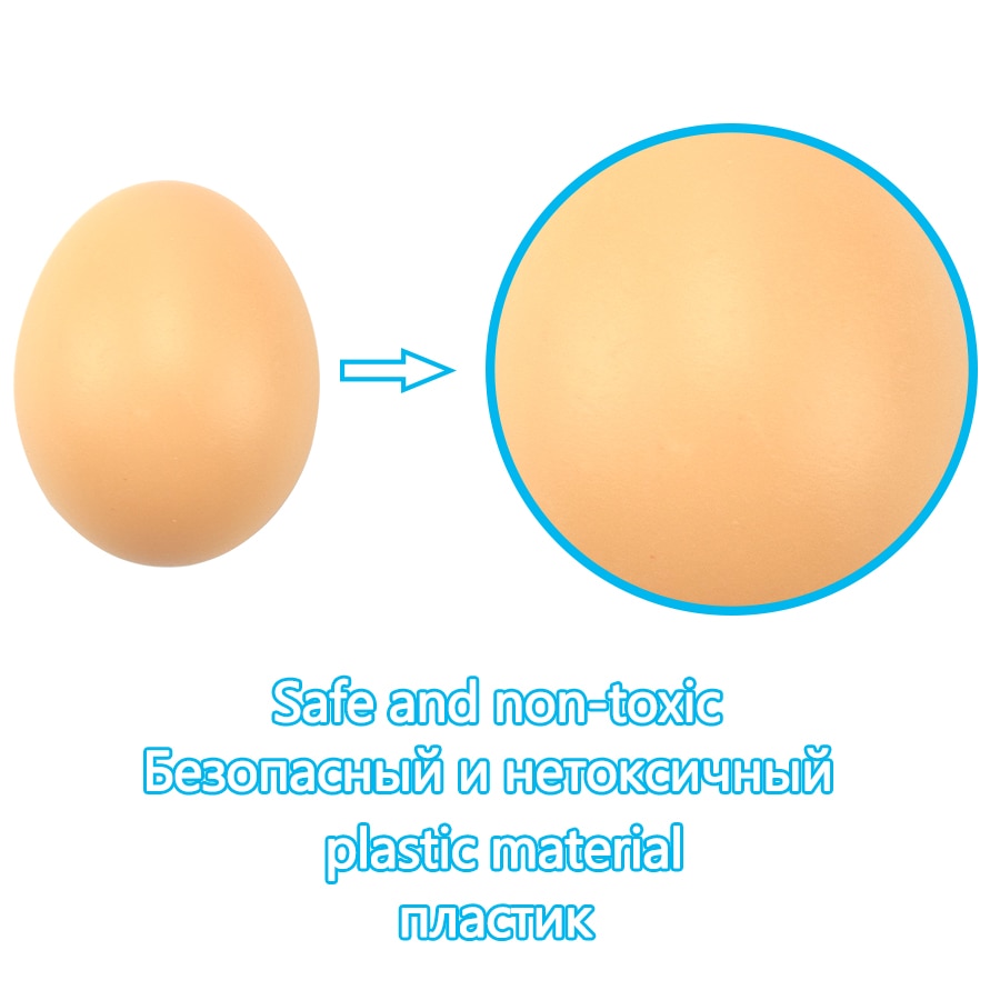 Arts and Crafts Fake Chicken Eggs (10 pcs)