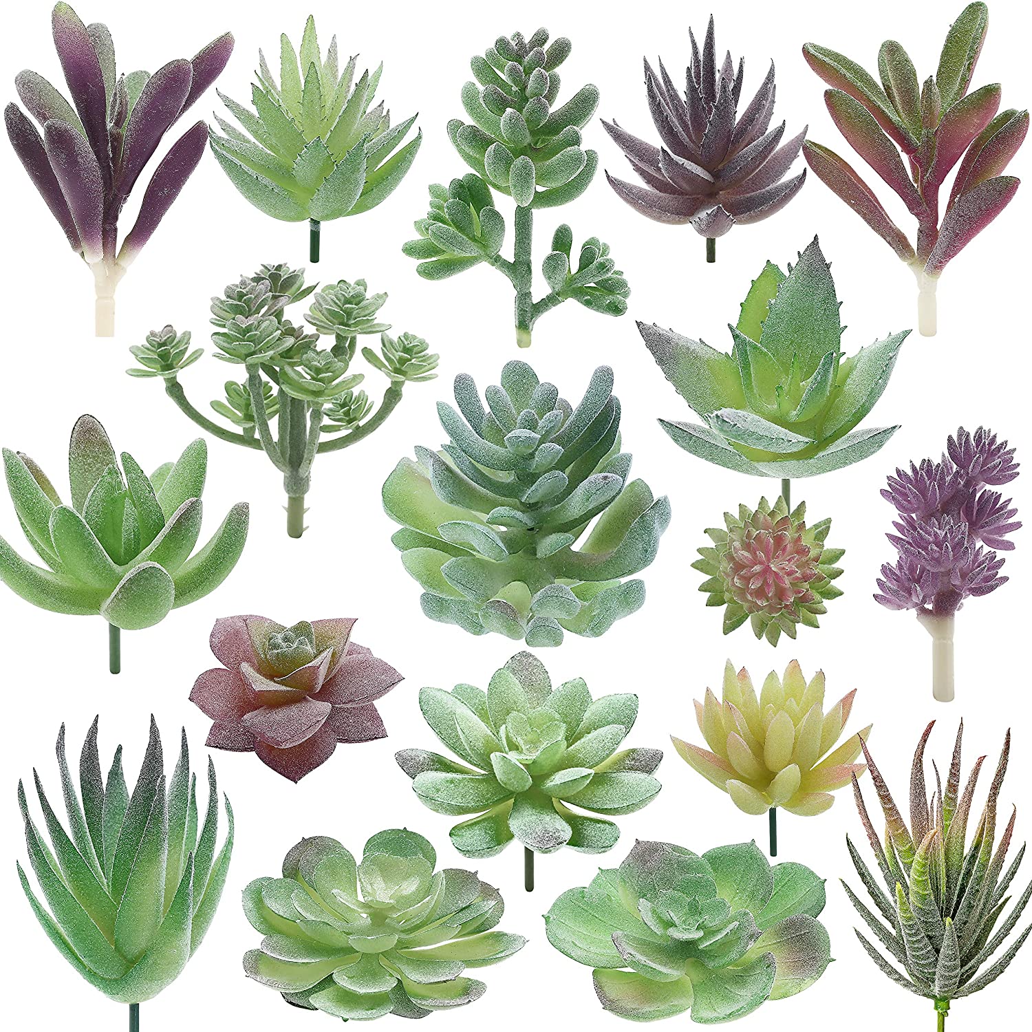 Assorted Artificial Succulent Plants (18pcs) Assorted Artificial Succulent Plants (18pcs)