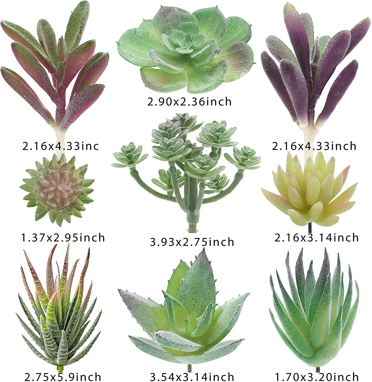 Assorted Artificial Succulent Plants (18pcs) Assorted Artificial Succulent Plants (18pcs)