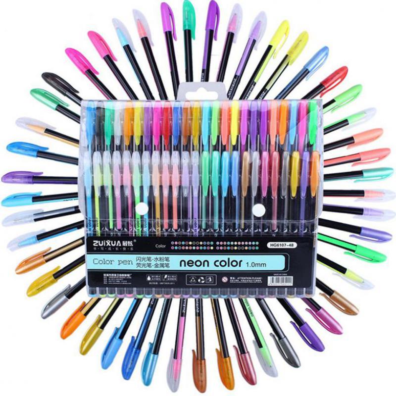 Assorted Coloring Gel Pens (48 Pcs) Assorted Coloring Gel Pens (48 Pcs)