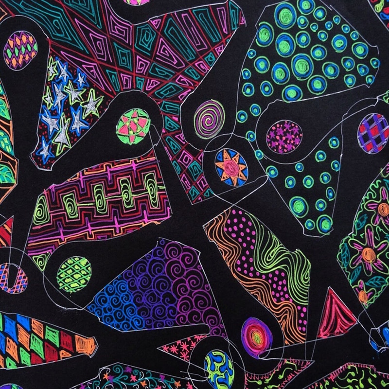 Assorted Coloring Gel Pens (48 Pcs)