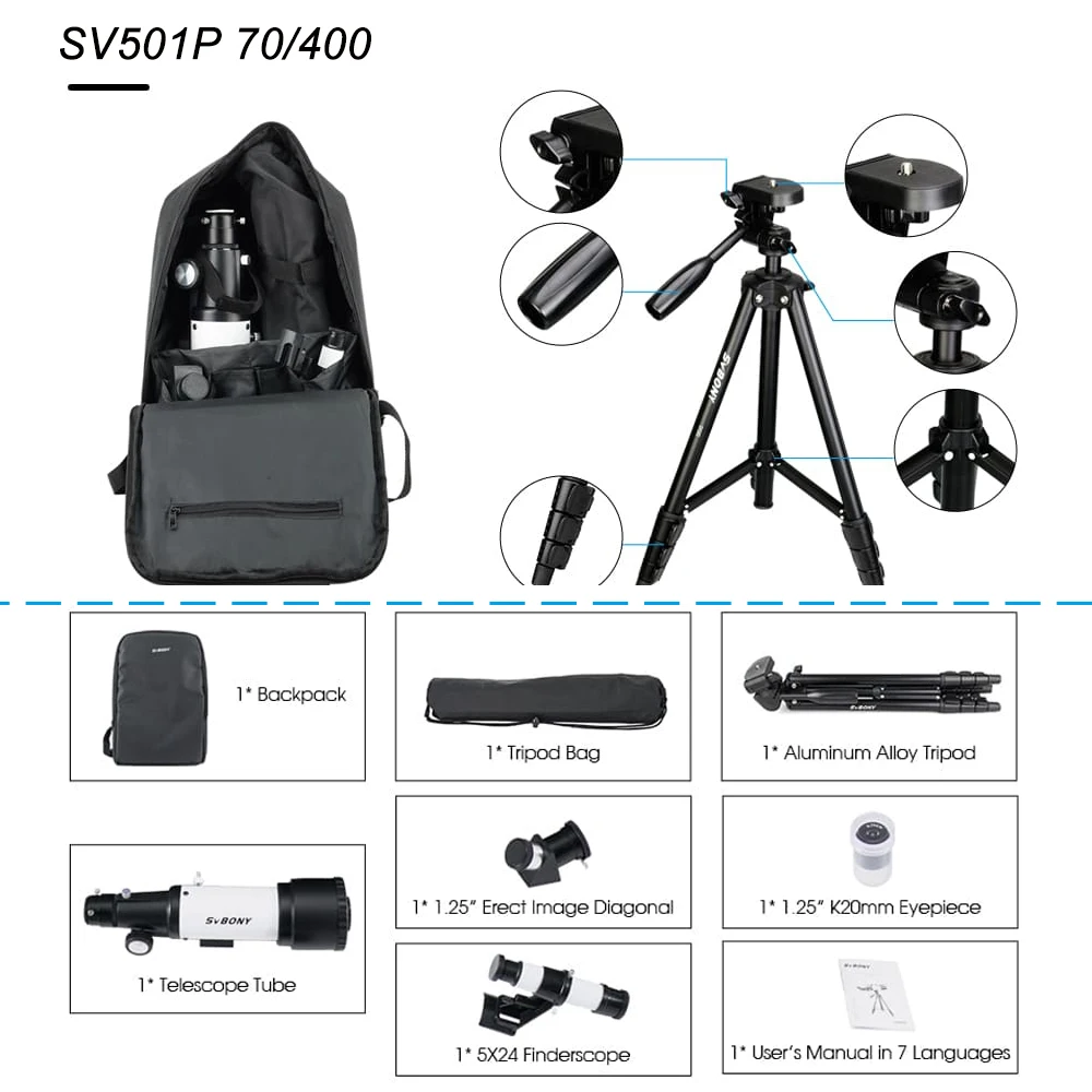 Astronomical Refractor Telescope 400mm Focal Length for Observing Terrestrial and Celestial Astronomical Refractor Telescope 400mm Focal Length for Observing Terrestrial and Celestial