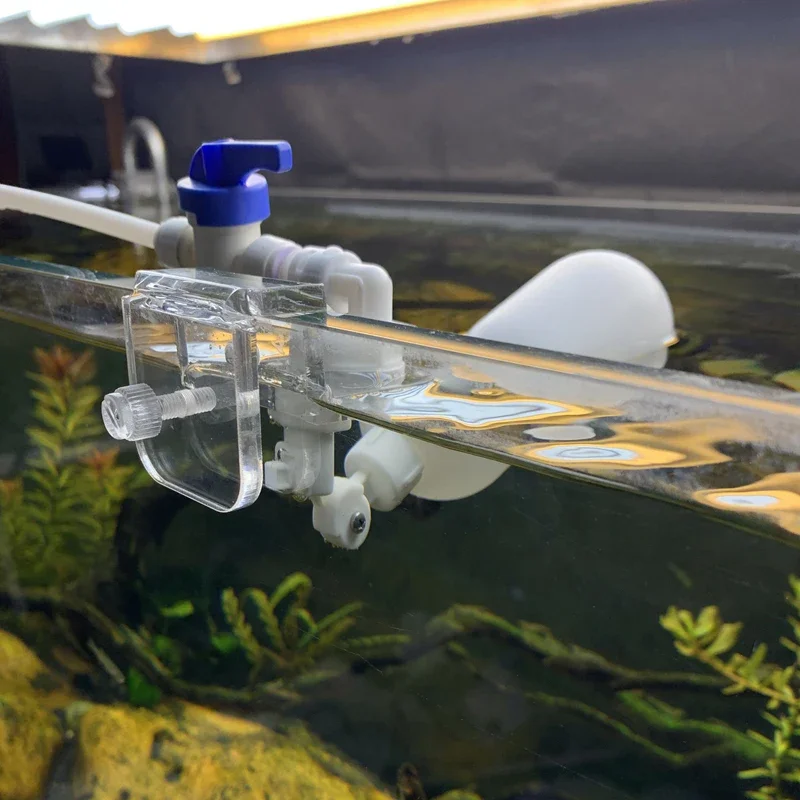 Auto Aquarium Water Changer Kit Power Free Fish Tank Float Ball Valve Type Auto Water Filler Water Level Controller 1/4