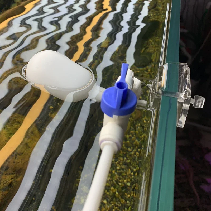 Auto Aquarium Water Changer Kit Power Free Fish Tank Float Ball Valve Type Auto Water Filler Water Level Controller 1/4