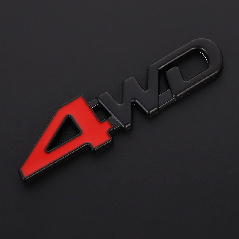 Auto Car 3D Metal Sticker 4WD 4X4 For Honda Civic Accord Fit Subaru Impreza Forester XV Nissan Qashqai Juke Tiida