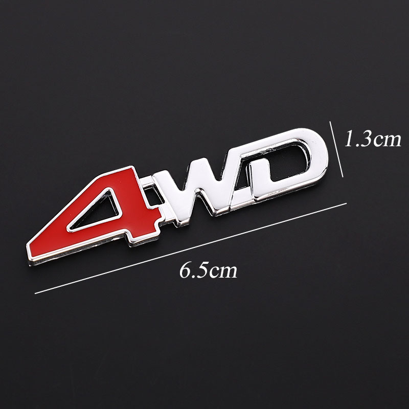 Auto Car 3D Metal Sticker 4WD 4X4 For Honda Civic Accord Fit Subaru Impreza Forester XV Nissan Qashqai Juke Tiida