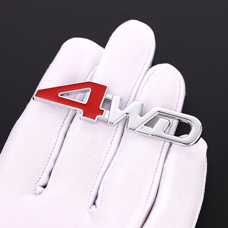 Auto Car 3D Metal Sticker 4WD 4X4 For Honda Civic Accord Fit Subaru Impreza Forester XV Nissan Qashqai Juke Tiida