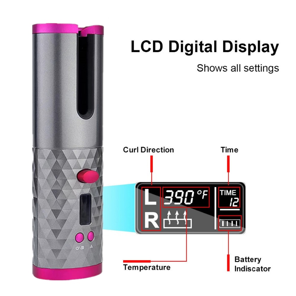 Auto Hair Curler Wireless Curling Iron Auto Hair Curler Wireless Curling Iron
