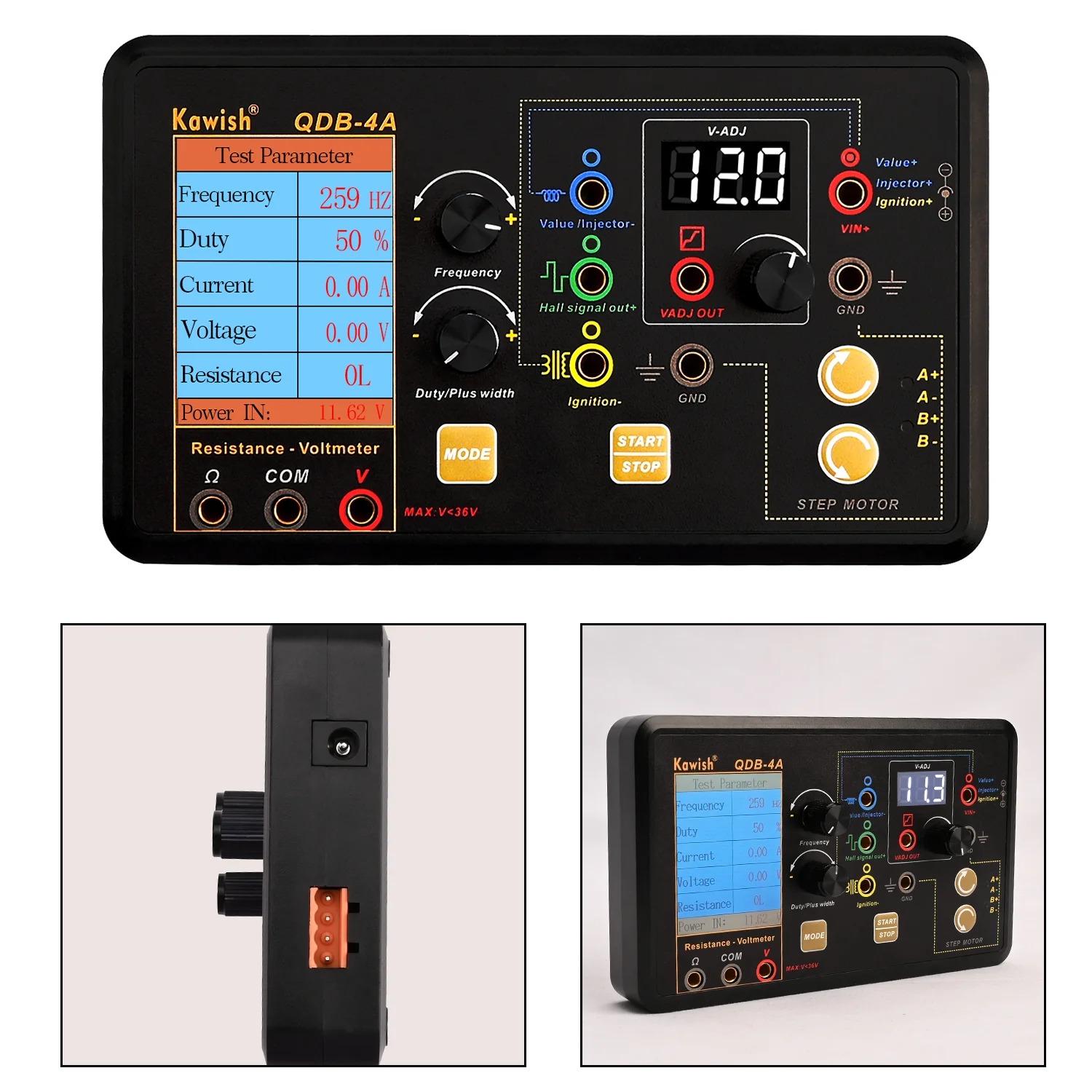 Auto Ignition Coil Test Injector Solenoid Valve Idling Stepper Motor Instrument Tester Fault Detector Drive Simulator Auto Ignition Coil Test Injector Solenoid Valve Idling Stepper Motor Instrument Tester Fault Detector Drive Simulator