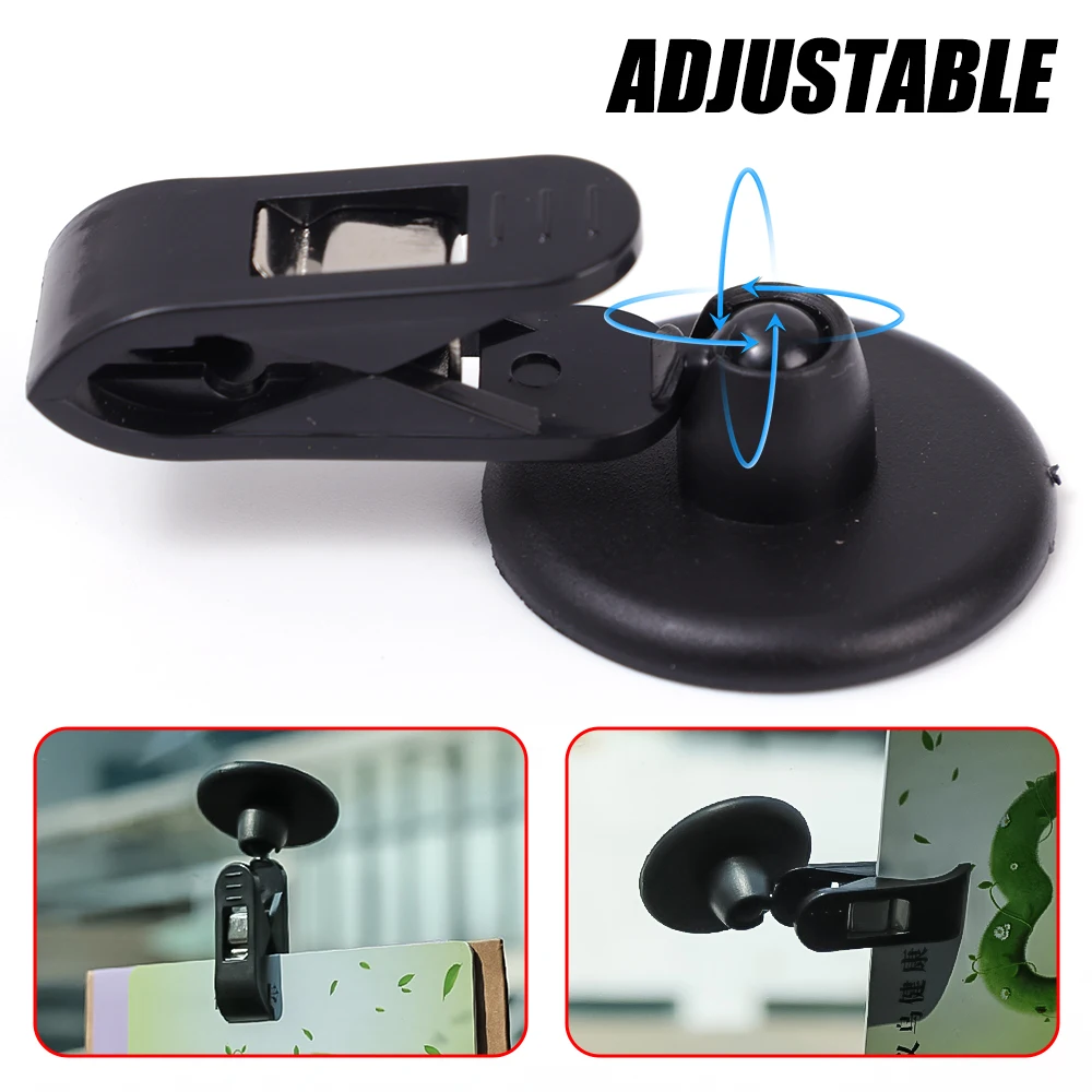 Auto Sticky Card Clip Ticket Holder Windshield Parking Coupon Clips Interior Storage and Organization Automotive