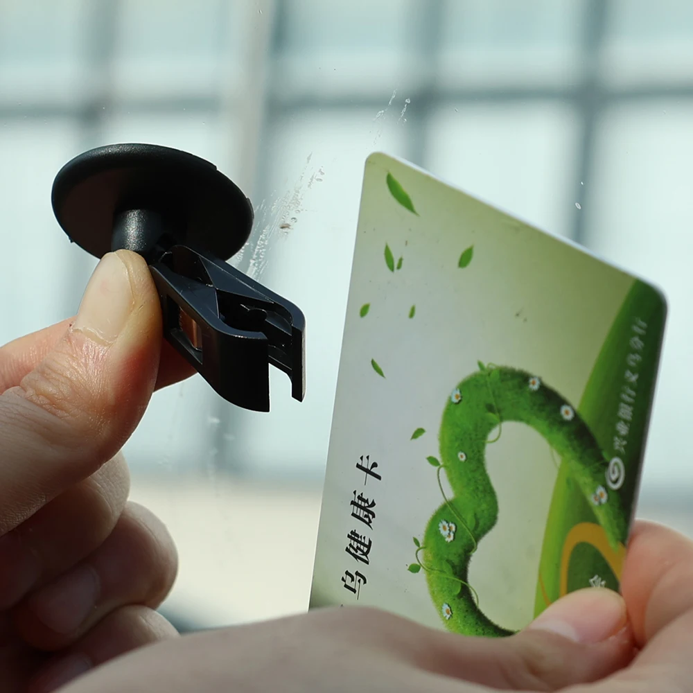 Auto Sticky Card Clip Ticket Holder Windshield Parking Coupon Clips Interior Storage and Organization Automotive