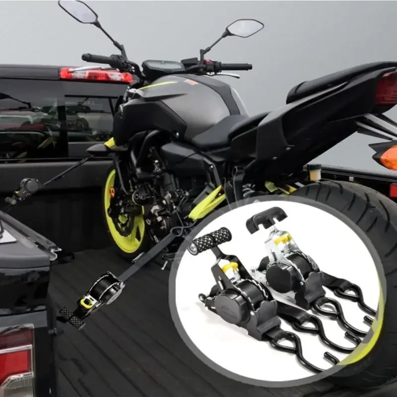 Auto Straps For Cargo Tape Retractable Belts For Motorcycles Ratchet Strap For Load Luggage Strap Ratchet Tensioner