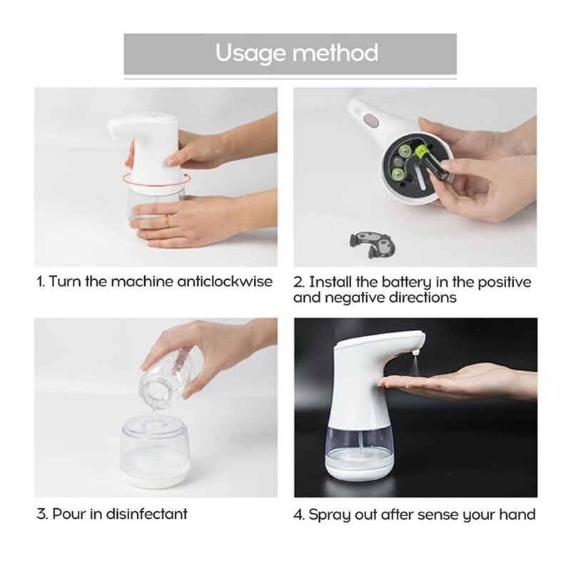 Automatic Alcohol Dispenser 360ml Bottle