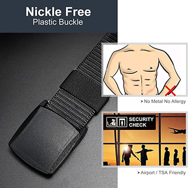 Automatic Buckle Nylon Male Army Tactical Belt Mens Military Waist Canvas Belts High Quality Strap