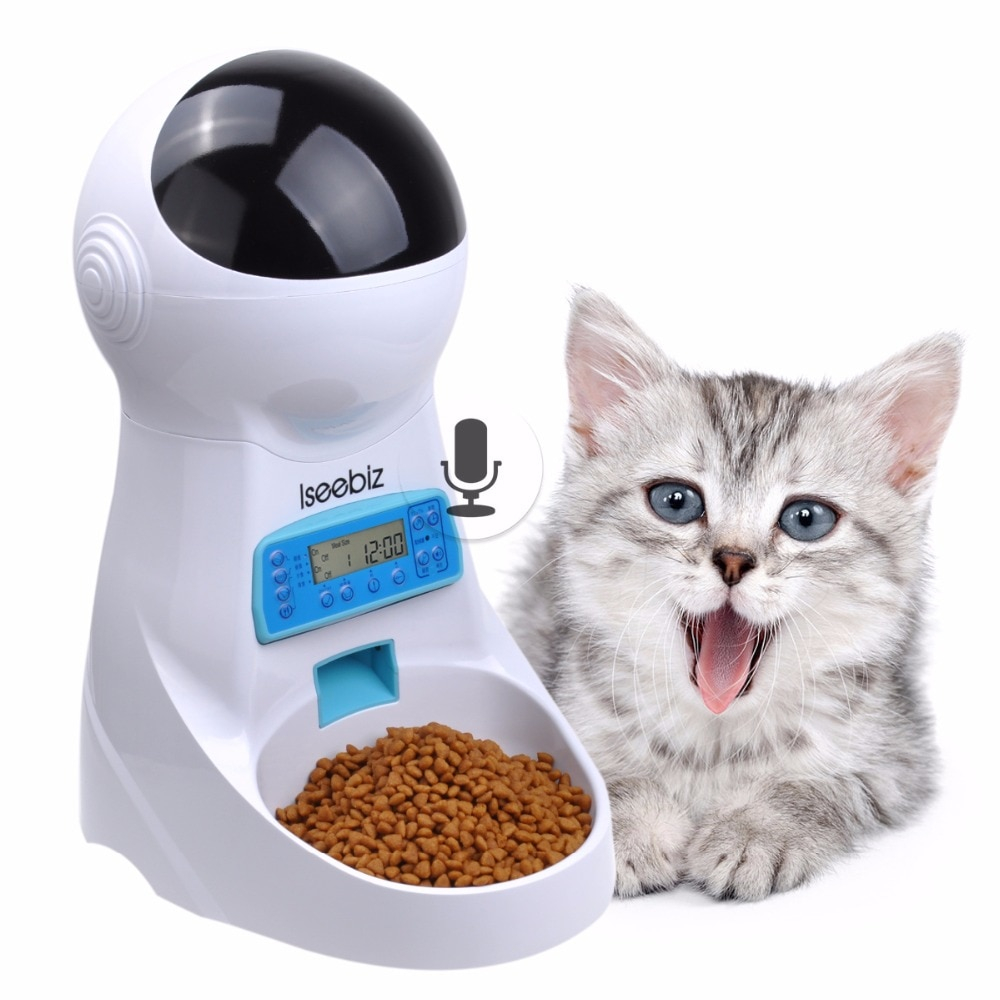 Automatic Cat Feeder with Voice Recorder Automatic Cat Feeder with Voice Recorder