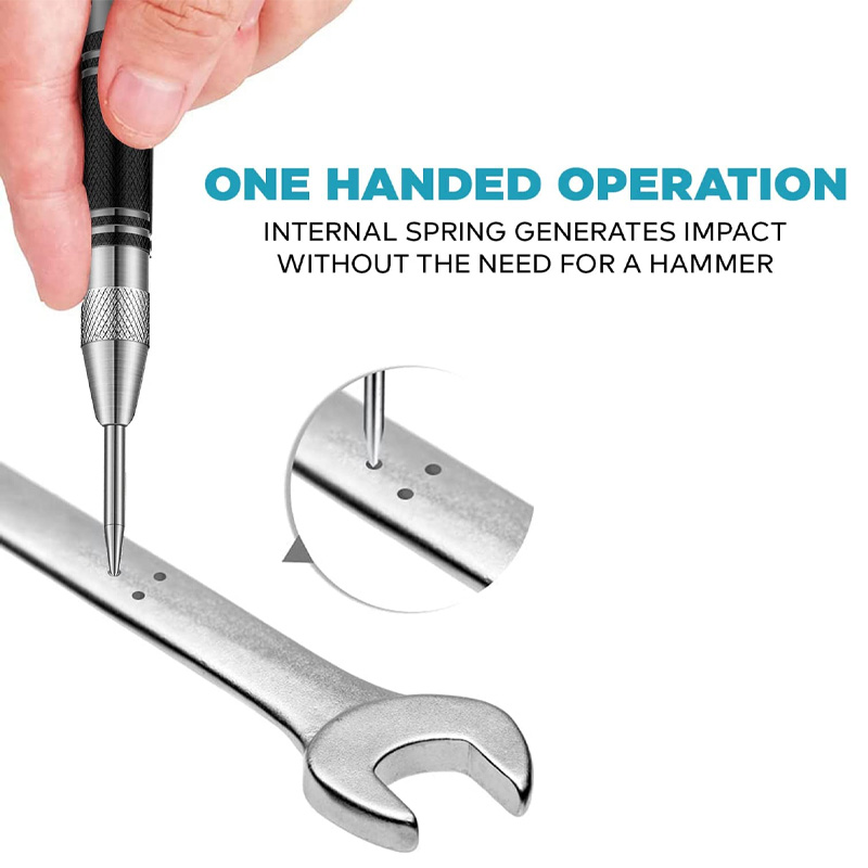 Automatic Centre Punch General Woodworking Metal Drill Adjustable Spring Loaded Automatic Punch Hand Tools for Metal Automatic Centre Punch General Woodworking Metal Drill Adjustable Spring Loaded Automatic Punch Hand Tools for Metal