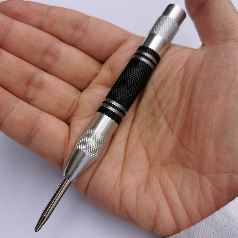 Automatic Centre Punch General Woodworking Metal Drill Adjustable Spring Loaded Automatic Punch Hand Tools for Metal Automatic Centre Punch General Woodworking Metal Drill Adjustable Spring Loaded Automatic Punch Hand Tools for Metal