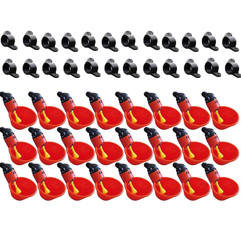 Automatic Chicken Drinking Cups (24Pcs) Automatic Chicken Drinking Cups (24Pcs)