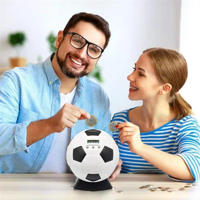 Automatic Counting Soccer Ball Piggy Bank