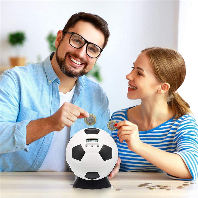 Automatic Counting Soccer Ball Piggy Bank
